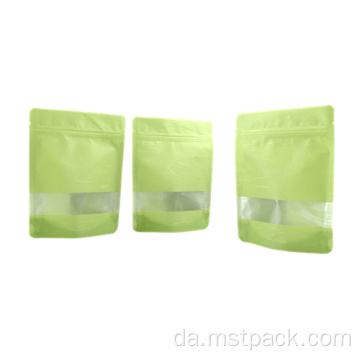 Kraft papir ris emballagepose med lynlås